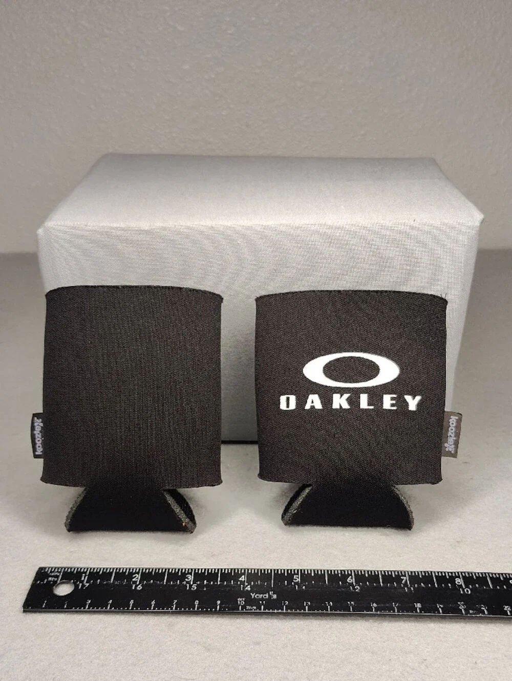 Oakley Black Koozie with White Logo - Set Of 2